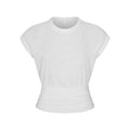 WORN IN JERSEY RUCHED TEE | SNOW
