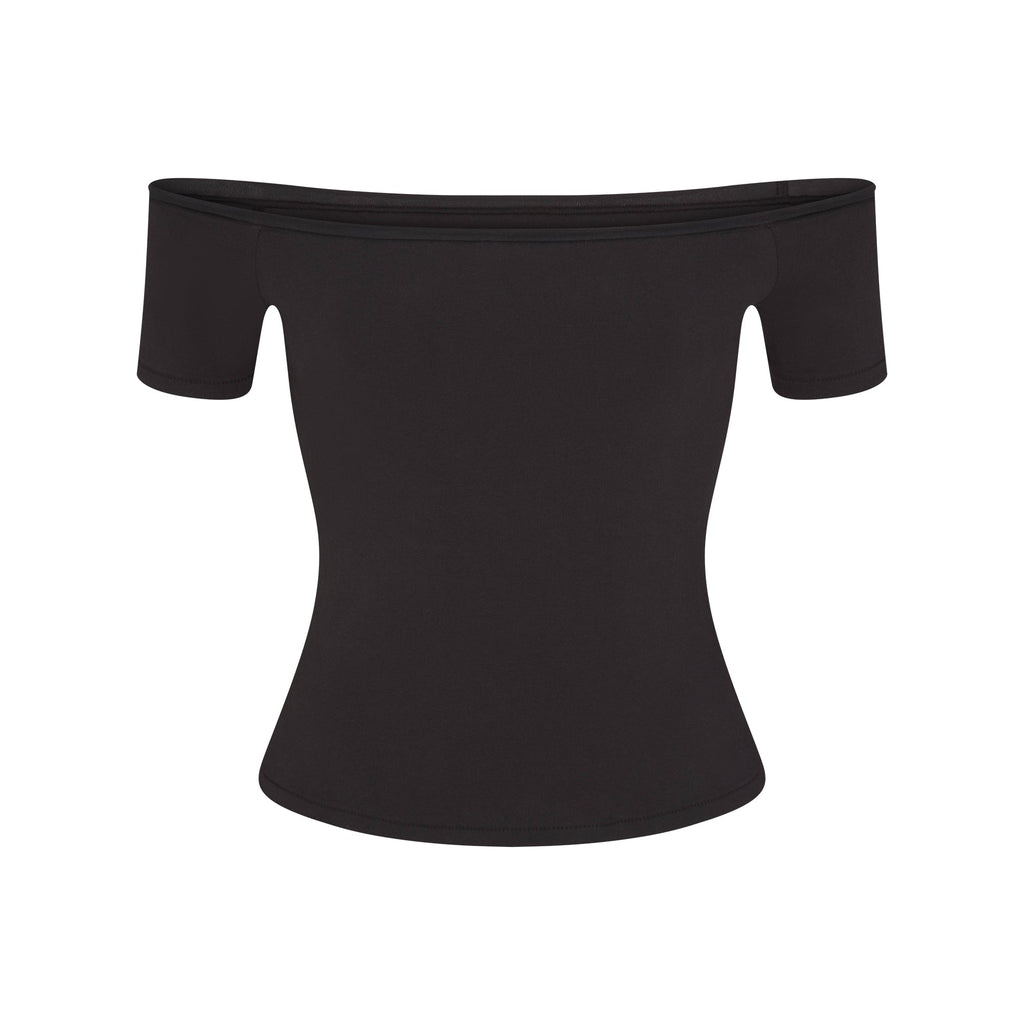 COTTON JERSEY OFF THE SHOULDER TOP | SOOT