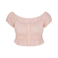 POPLIN APPAREL OFF THE SHOULDER TOP | DUSTY PINK