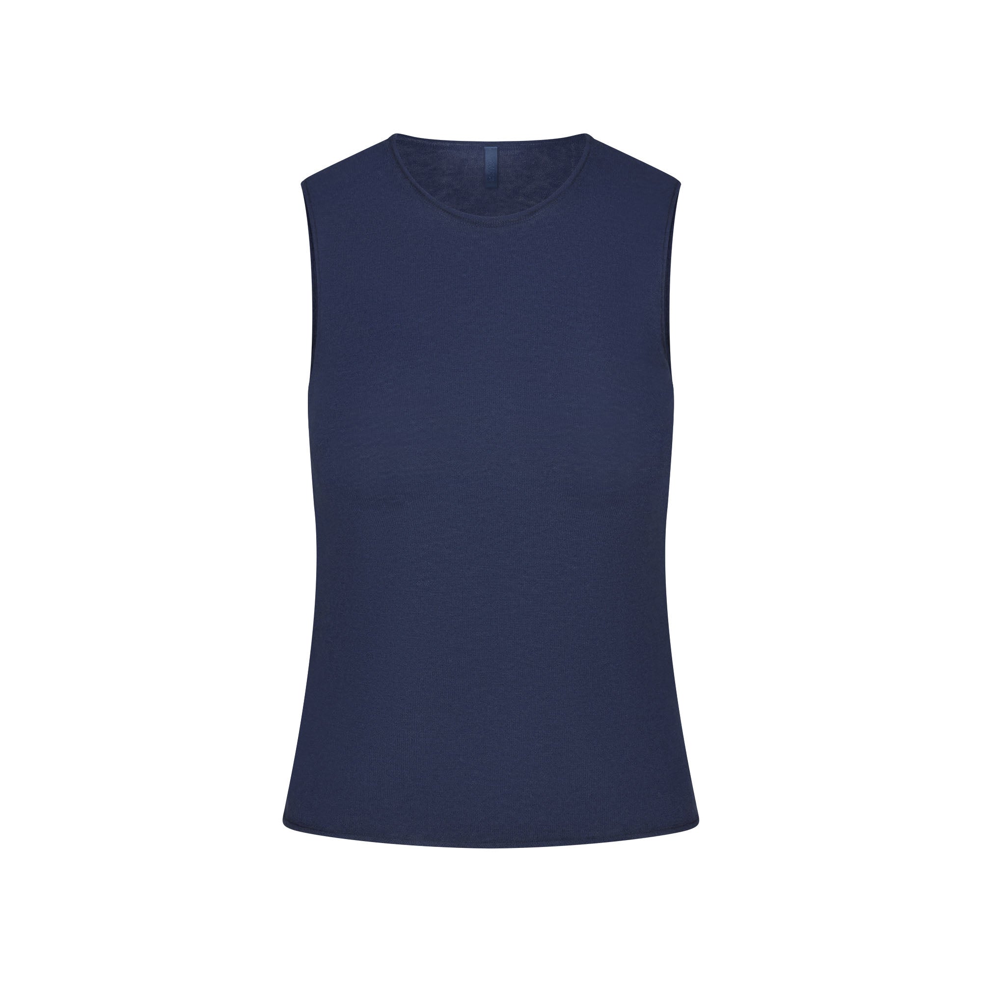 FEATHERWEIGHT CASHMERE SLEEVELESS TOP | INDIGO