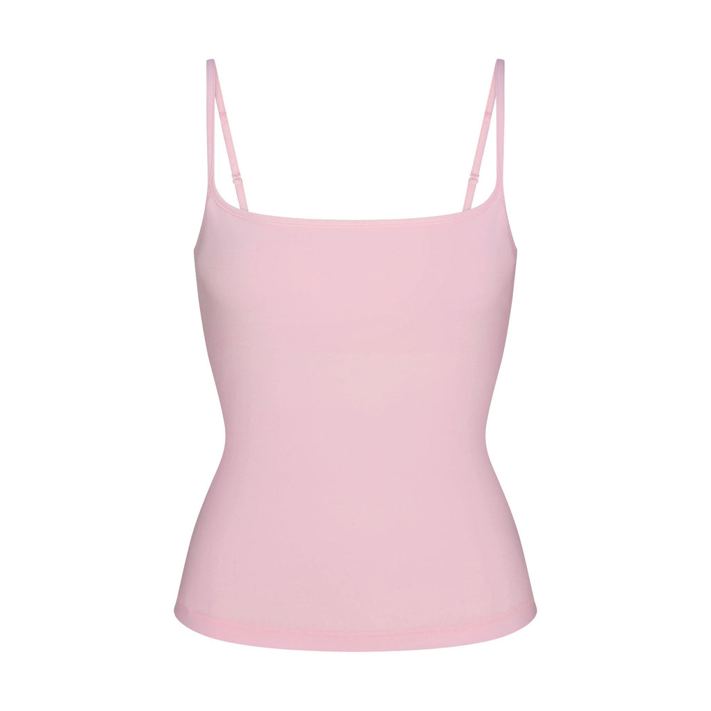 COTTON JERSEY SCOOP NECK CAMI | CHERRY BLOSSOM