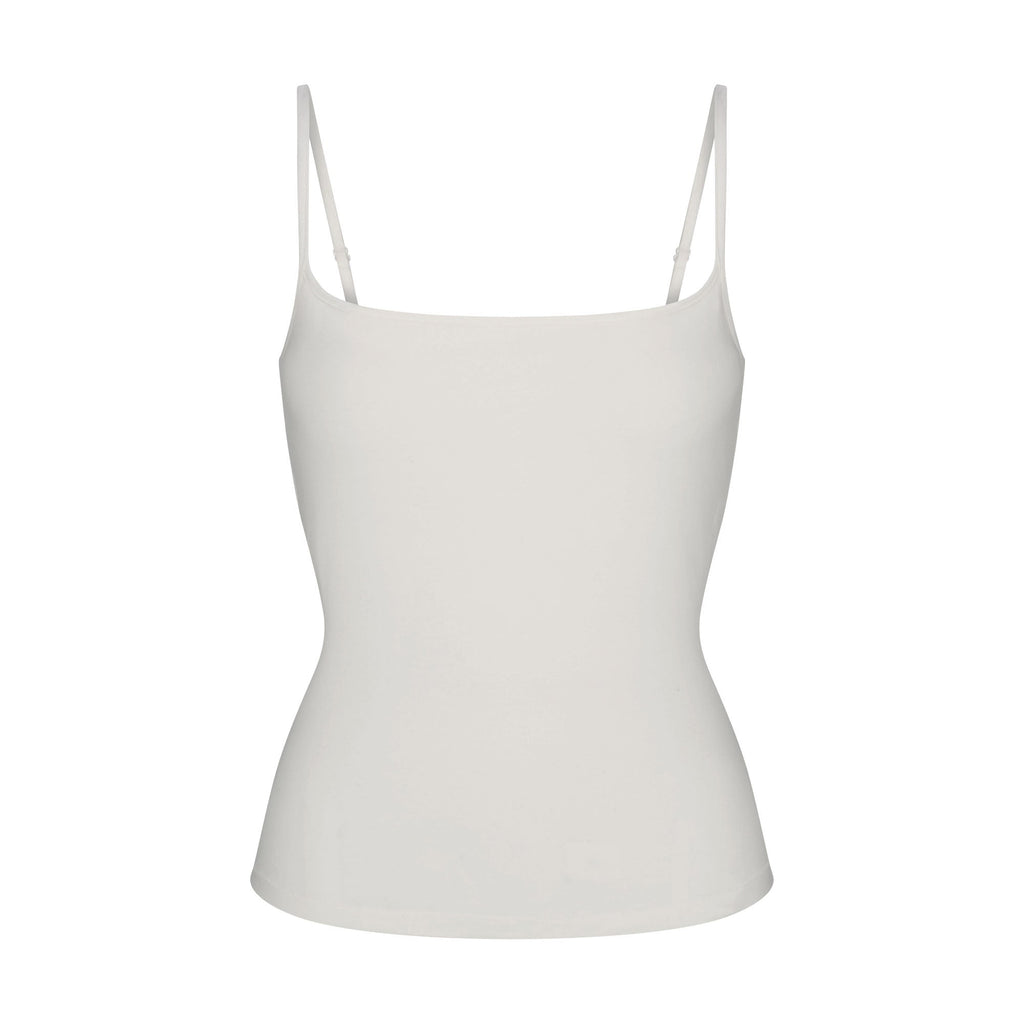 COTTON JERSEY SCOOP NECK CAMI | MARBLE