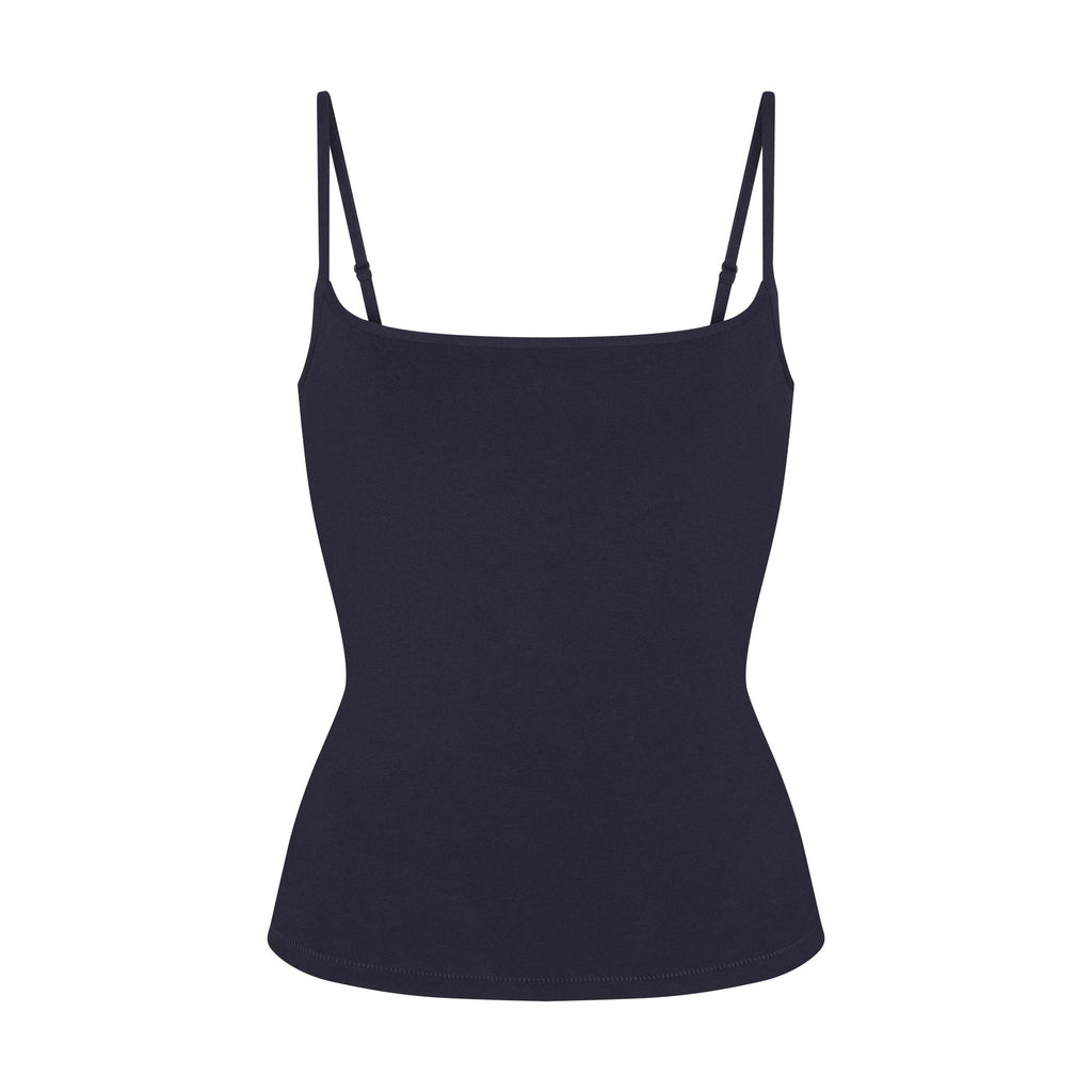 COTTON JERSEY SCOOP NECK CAMI | NAVY