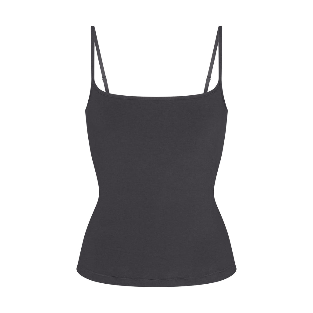 COTTON JERSEY SCOOP NECK CAMI | ASH