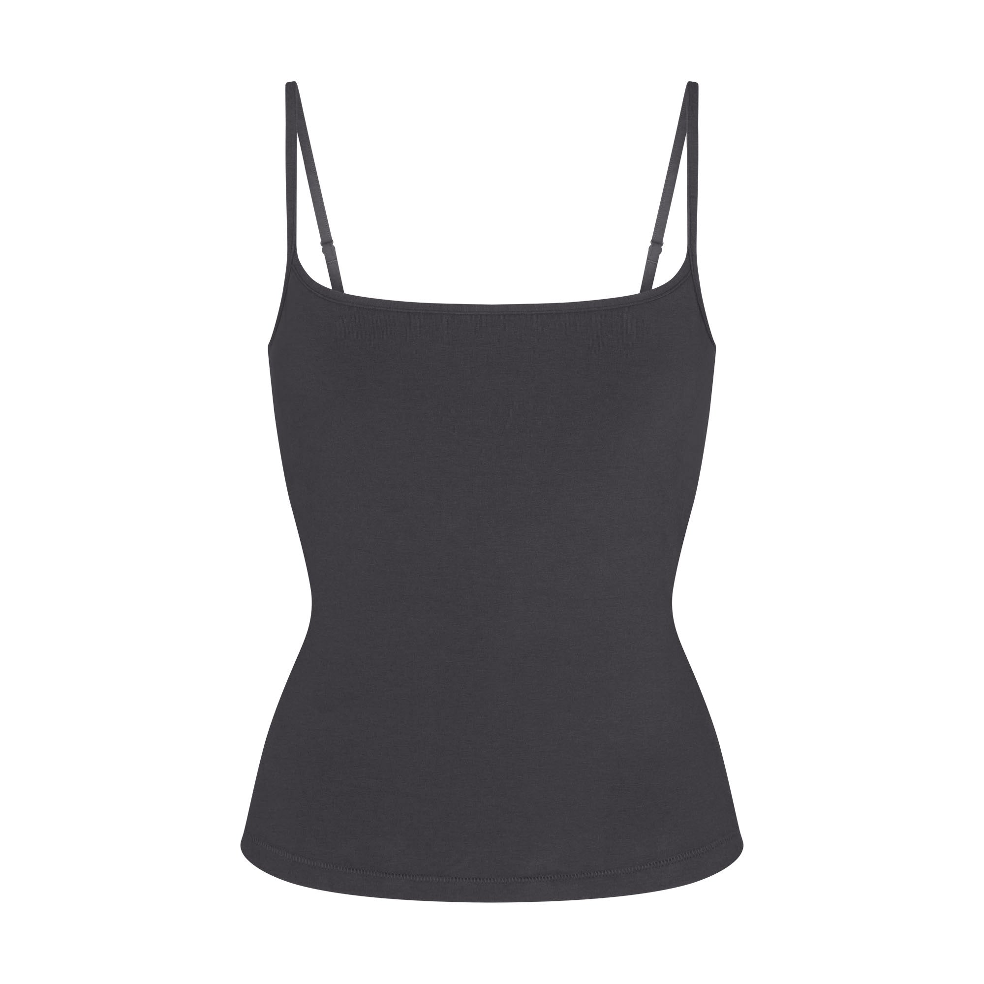 COTTON JERSEY SCOOP NECK CAMI | ASH