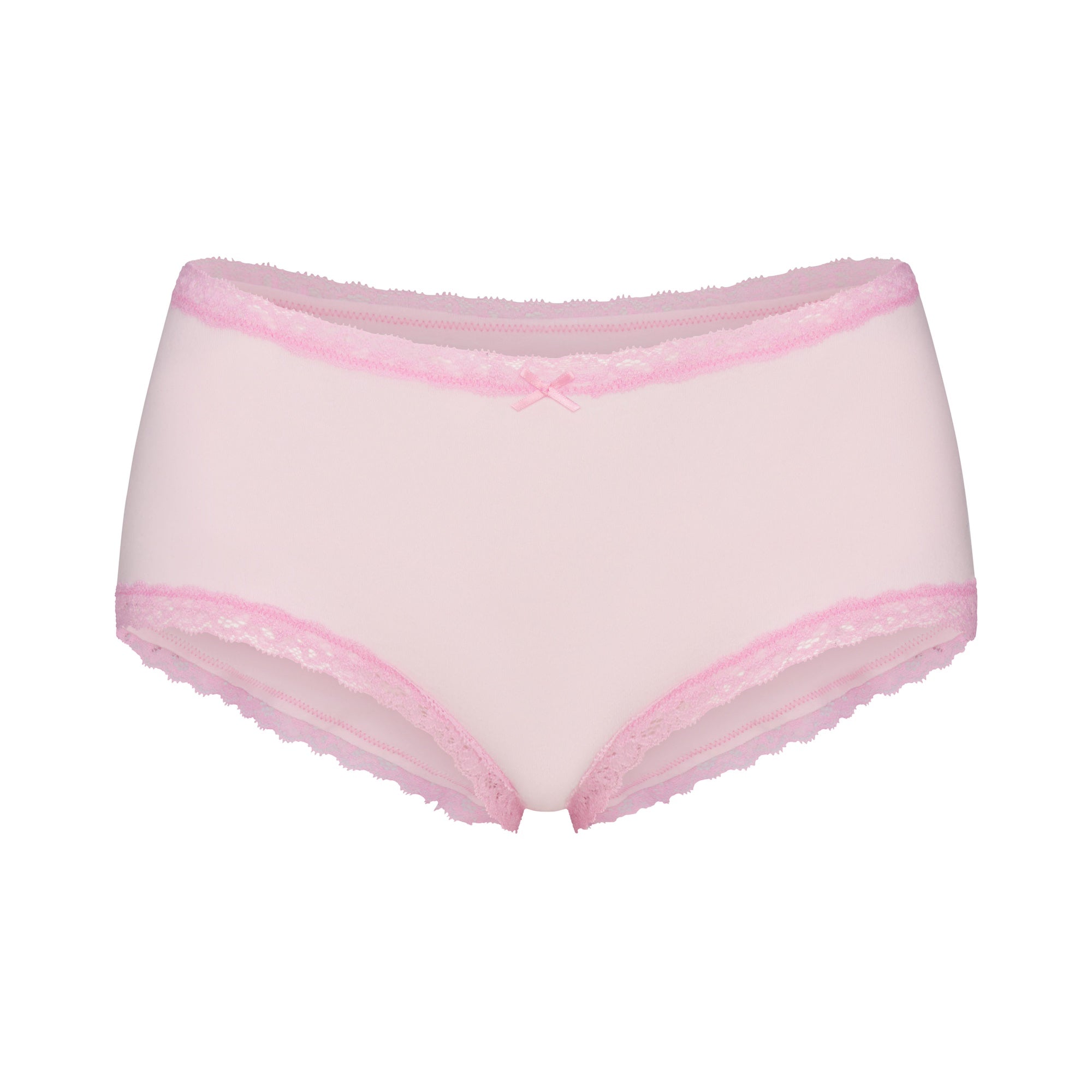 LIGHTWEIGHT COTTON LACE BOY SHORT | CHERRY BLOSSOM