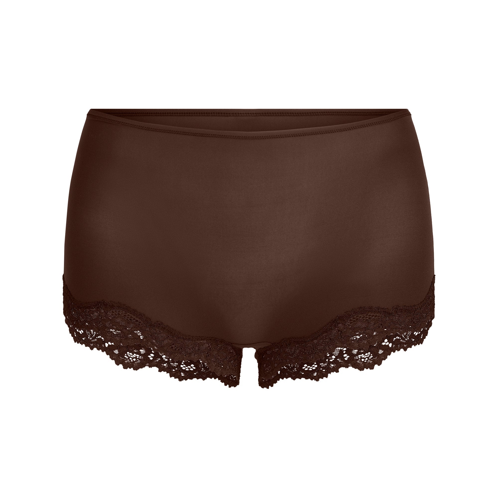 FITS EVERYBODY LACE BOY SHORT | ESPRESSO