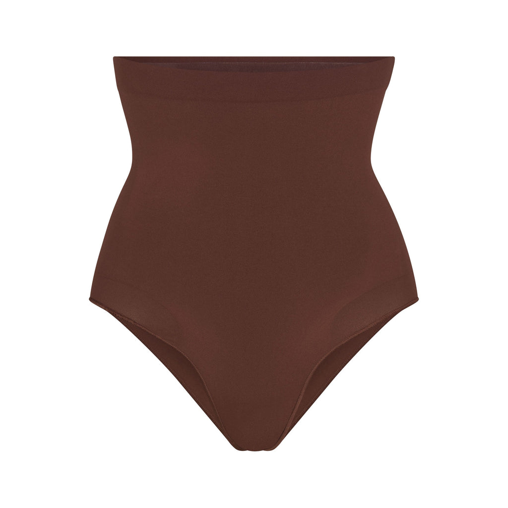 SEAMLESS SCULPT HIGH-WAISTED BRIEF | COCOA