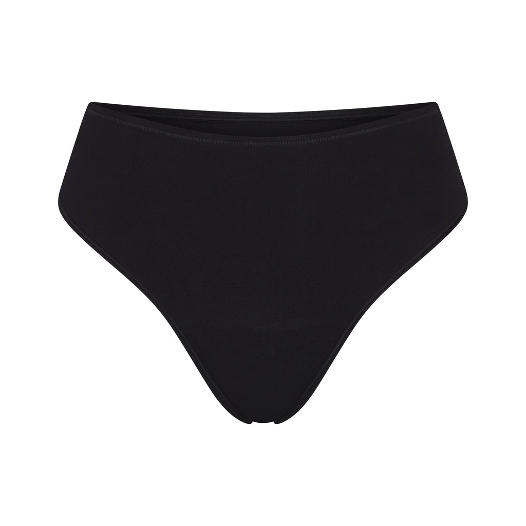 PERIOD PANTIES THONG | OBSIDIAN