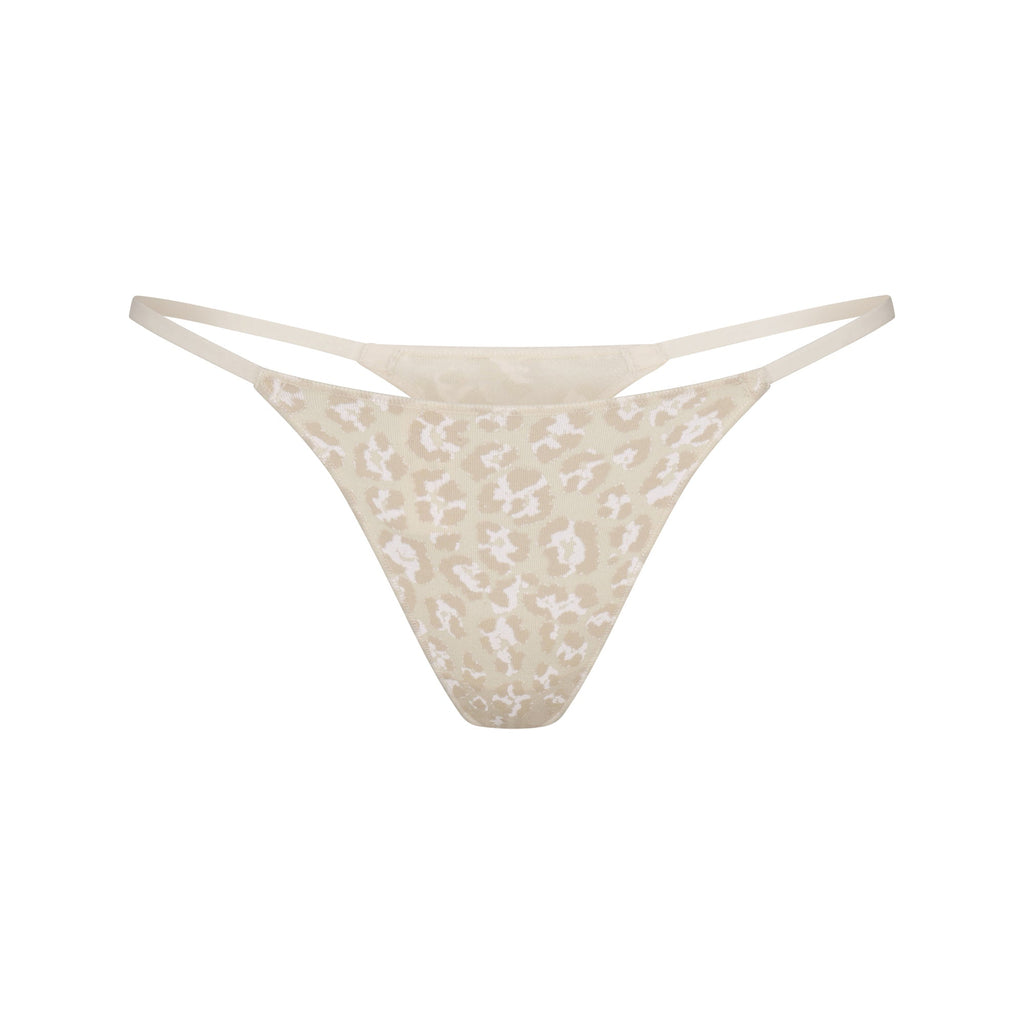 LIGHTWEIGHT COTTON STRING THONG | DELTA LEOPARD
