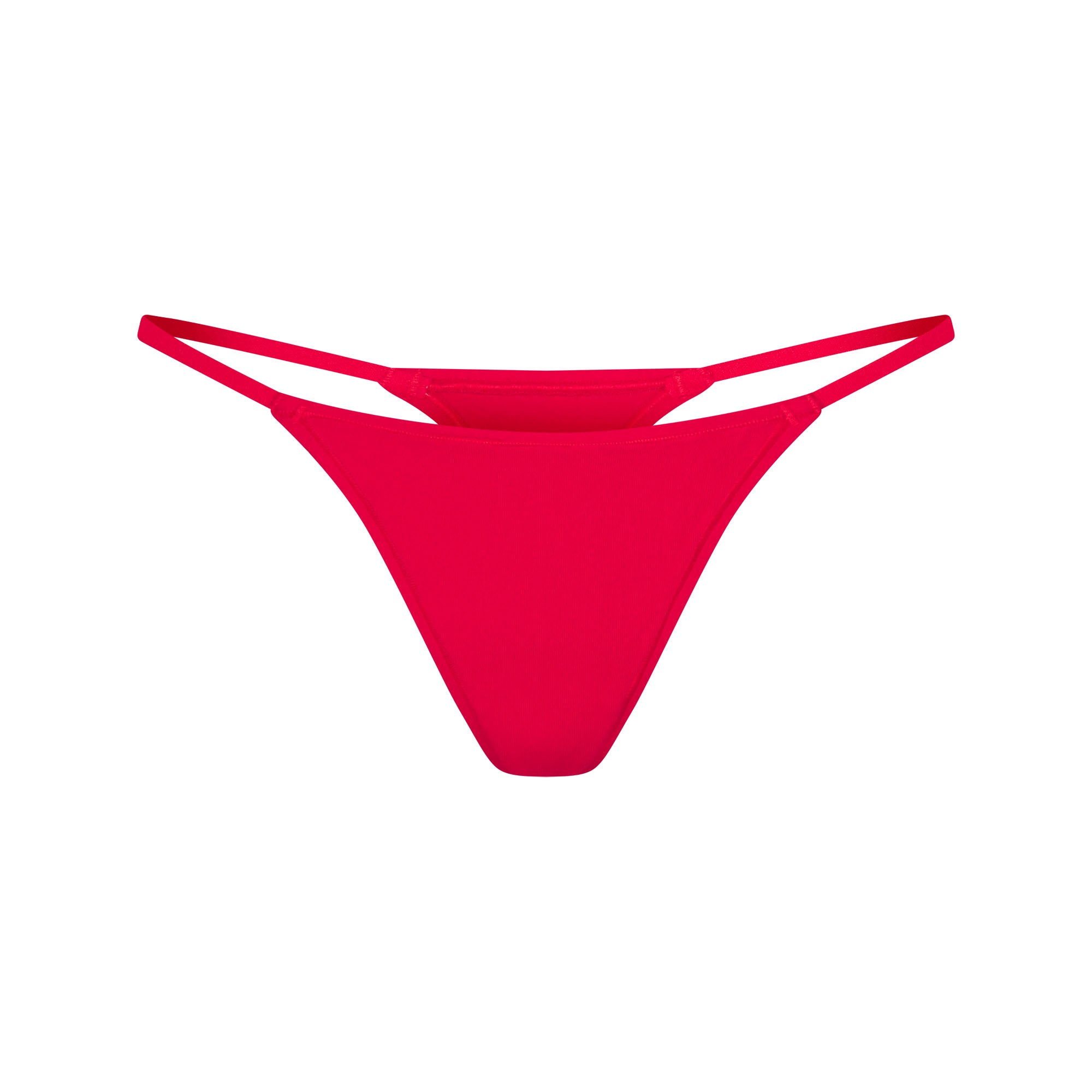 EVERYDAY COTTON STRING THONG | CARMINE