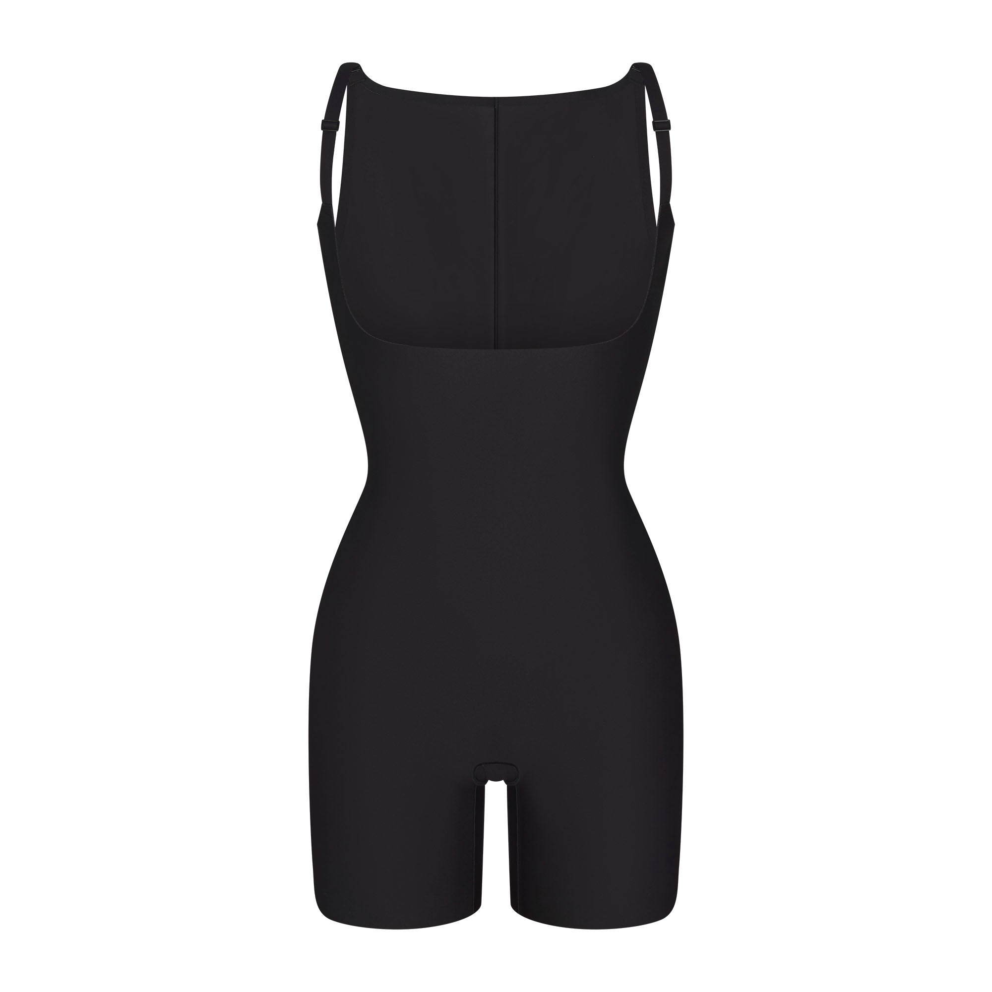 SKIMS BODY CORE SCULPT BACK SMOOTHING OPEN BUST MID THIGH BODYSUIT | ONYX