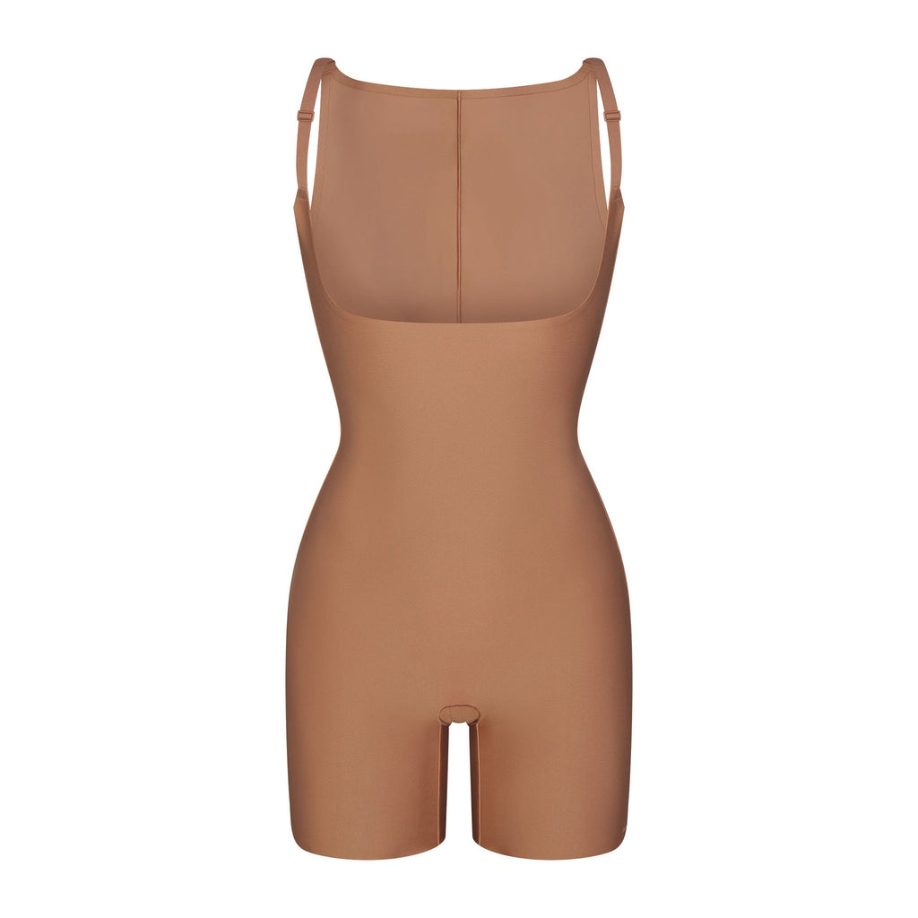 SKIMS BODY CORE SCULPT BACK SMOOTHING OPEN BUST MID THIGH BODYSUIT | SIENNA