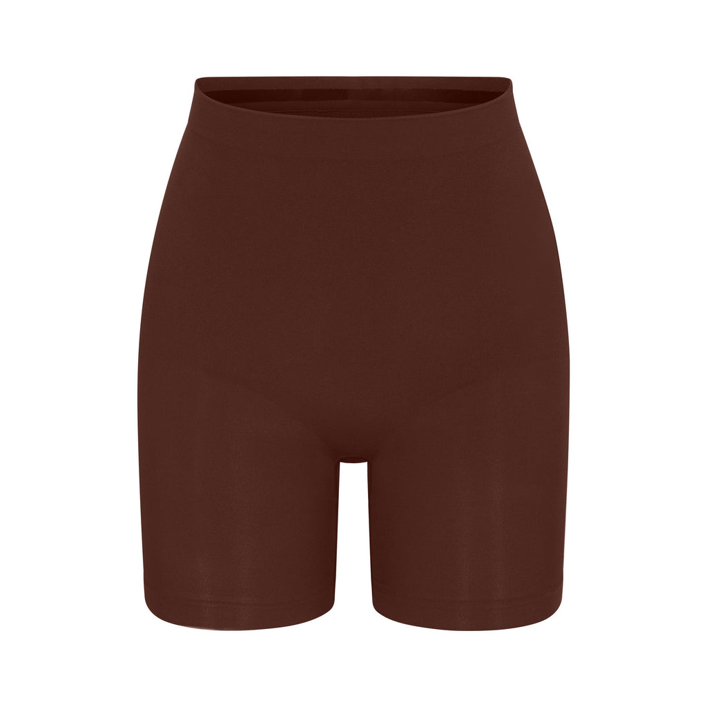SEAMLESS SCULPT MID THIGH SHORT | COCOA