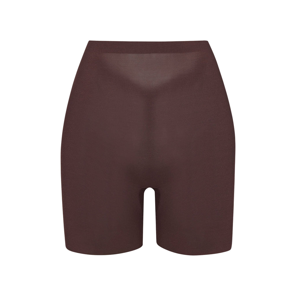 SHEER SCULPT LOW BACK SHORT | COCOA