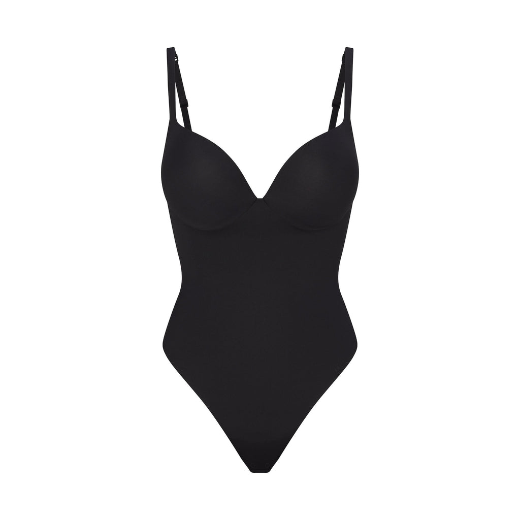 SKIMS ULTIMATE BODY PUSH-UP THONG BODYSUIT | ONYX