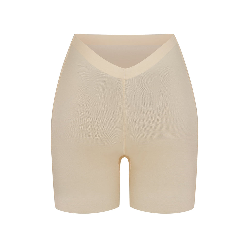 SHEER SCULPT LOW BACK SHORT | SAND