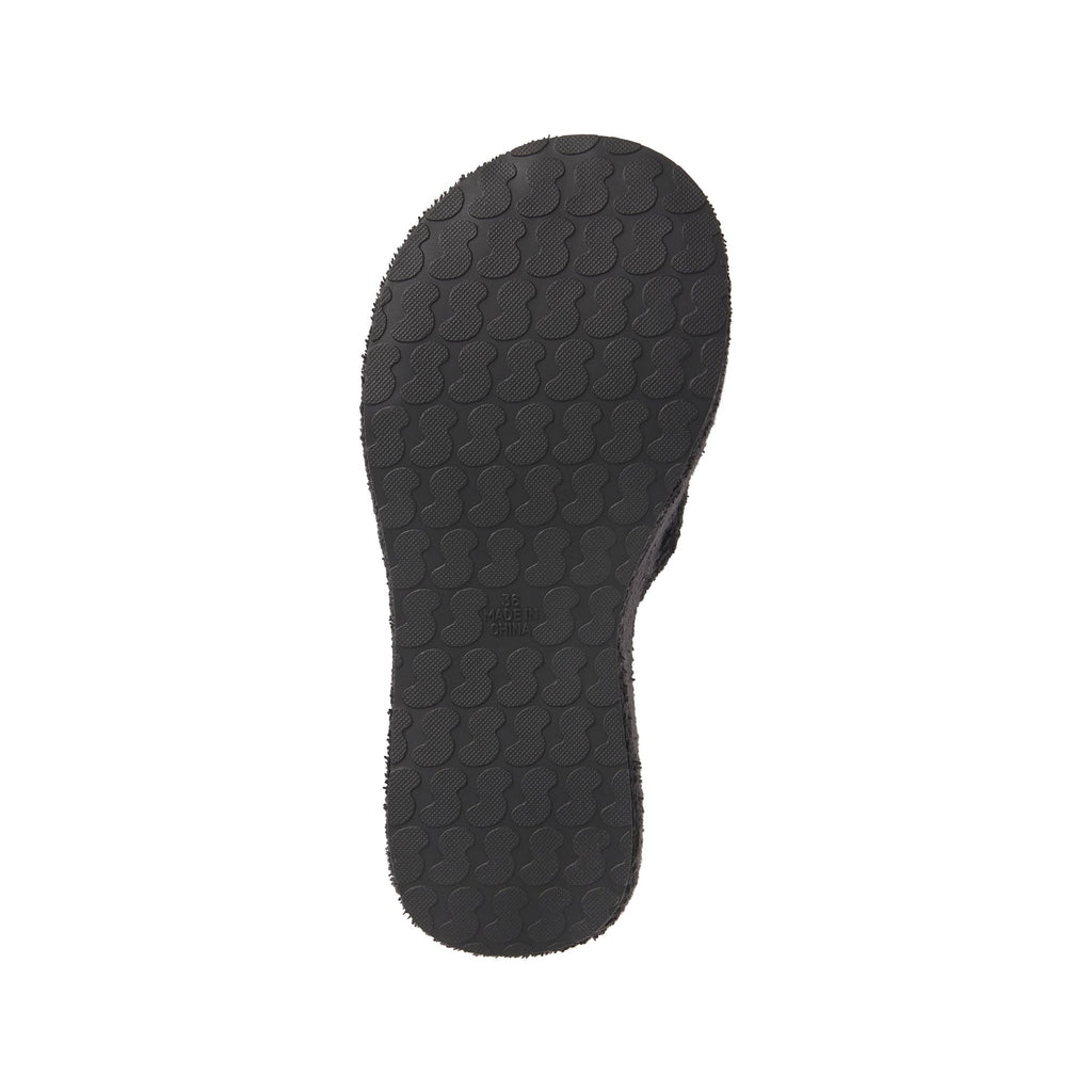 TERRY PLATFORM SANDAL | ONYX