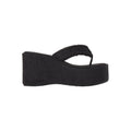 TERRY PLATFORM SANDAL | ONYX