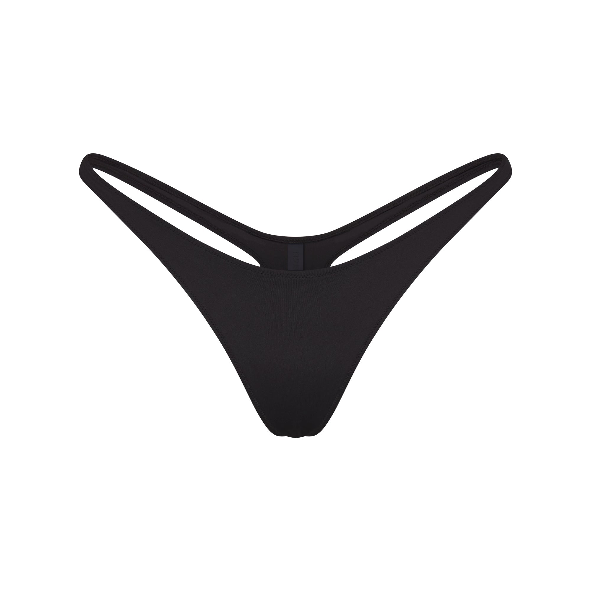 SIGNATURE SWIM THONG BIKINI BOTTOM | ONYX