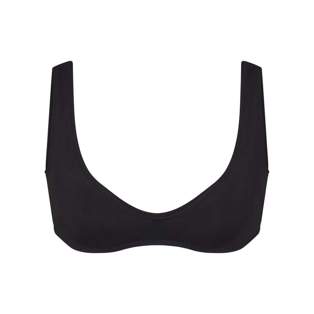 SIGNATURE SWIM PLUNGE BIKINI TOP | ONYX