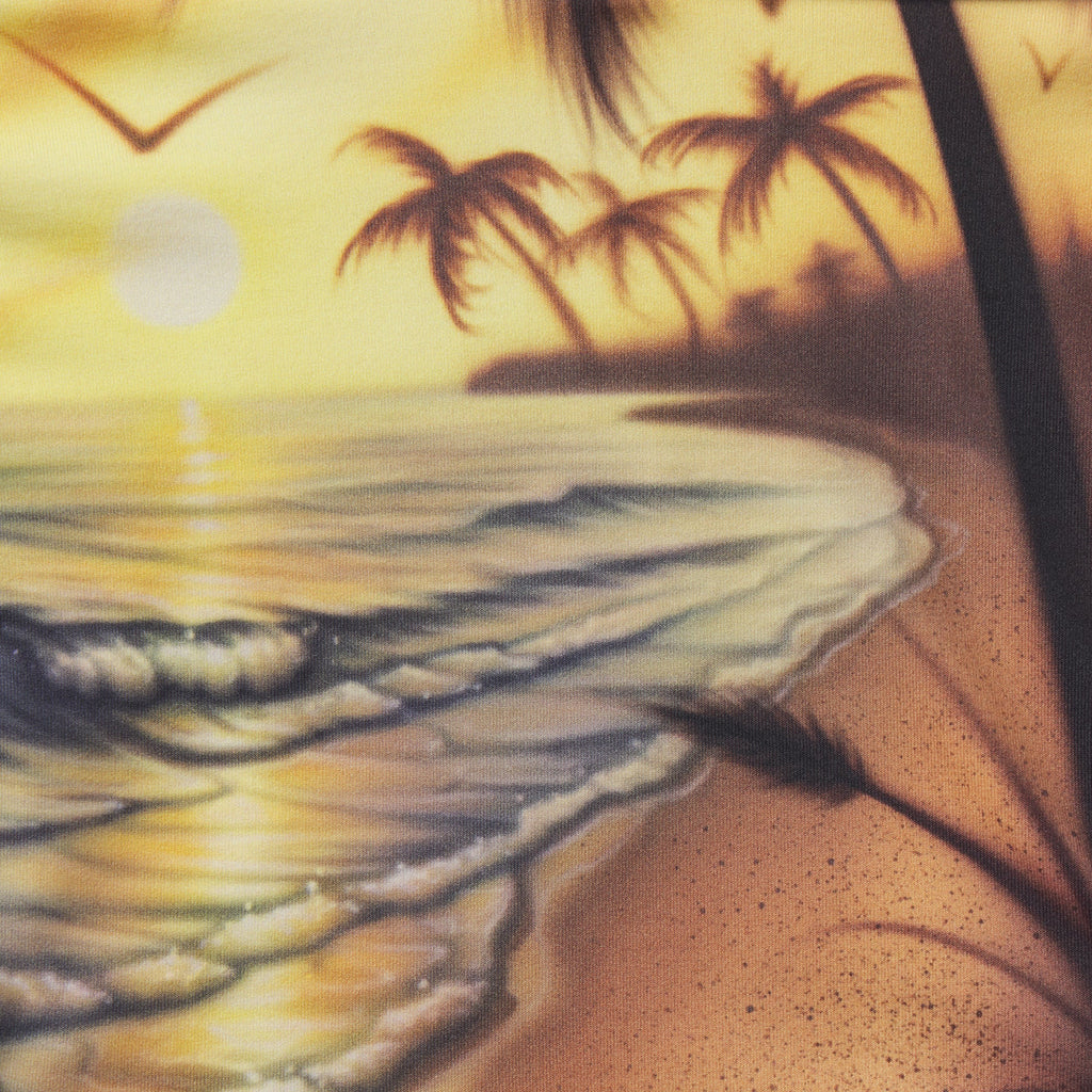 COTTON COVER-UPS TUBE DRESS | AIRBRUSH BEACH SCENE