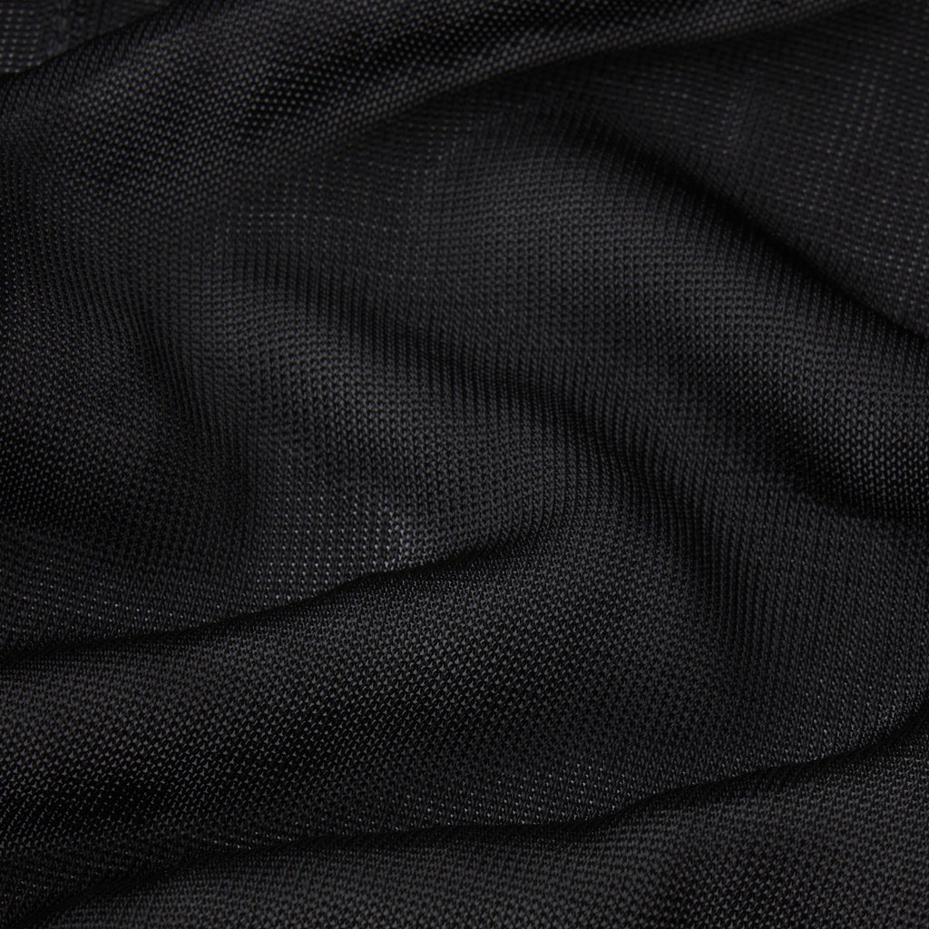 SLINKY KNIT BUTTON DOWN MINI DRESS | OBSIDIAN