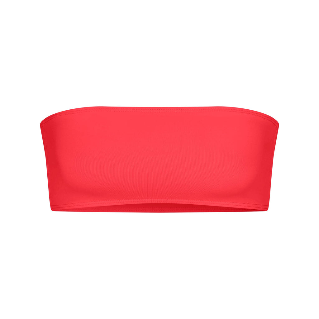 ICONIC SWIM MICRO BANDEAU BIKINI TOP | CARMINE