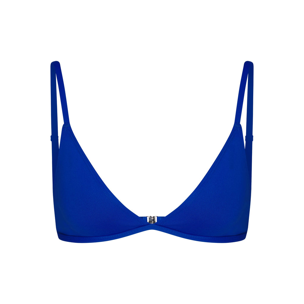 ICONIC SWIM TRIANGLE BIKINI TOP | COBALT