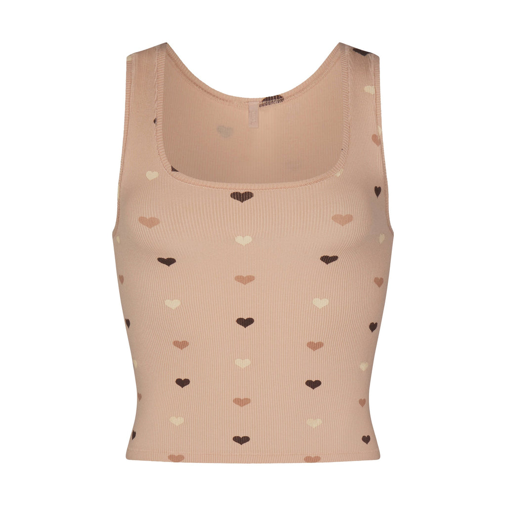 SOFT LOUNGE TANK | MICA MINI HEART HALFDROP