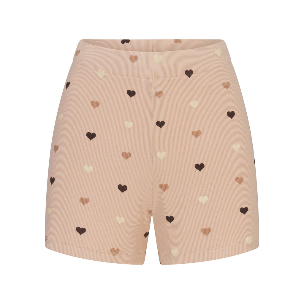 SOFT LOUNGE SHORT SLEEP SET | MICA MINI HEART HALFDROP