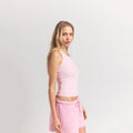 COTTON RIB SCOOP NECK TANK | CHERRY BLOSSOM
