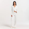 SOFT LOUNGE SLEEP SET | IVORY PEARL BOWS PRINT