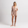 SOFT LOUNGE SHORT SLEEP SET | MICA MINI HEART HALFDROP