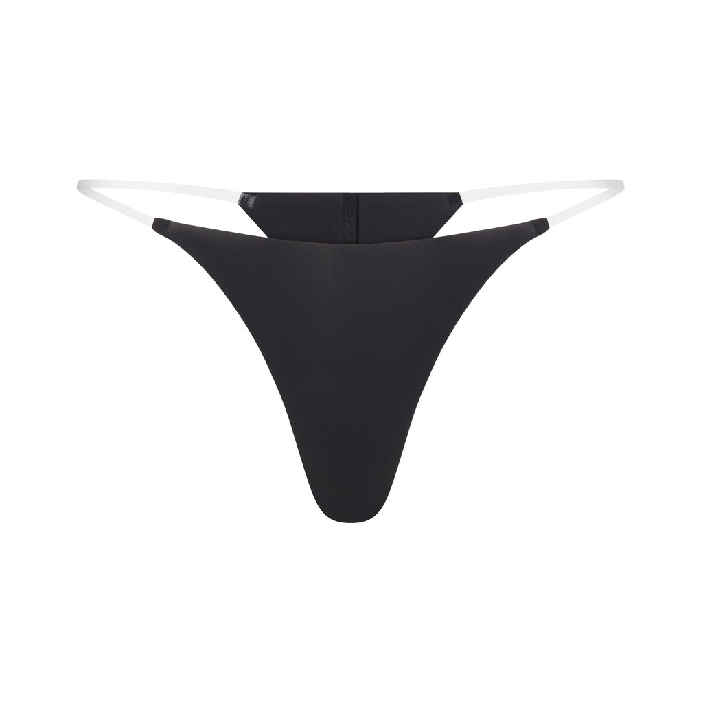INVISIBLE CLEAR STRAP STRING THONG | ONYX
