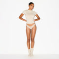 LIGHTWEIGHT COTTON THONG | OATMEAL HEATHER