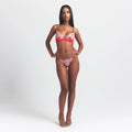 SILK LACE STRING THONG | RUBY CONTRAST