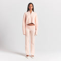 SWEATER KNITS RIBBED MOCK NECK ZIP UP | PRIMROSE