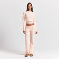 SWEATER KNITS RIBBED LONG SLEEVE FITTED CREW NECK | PRIMROSE