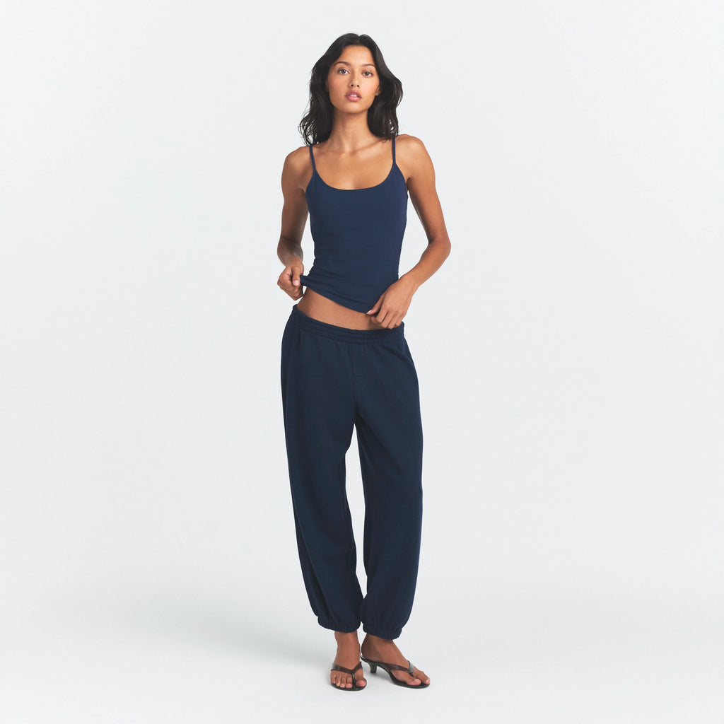 COTTON JERSEY SCOOP NECK CAMI | NAVY