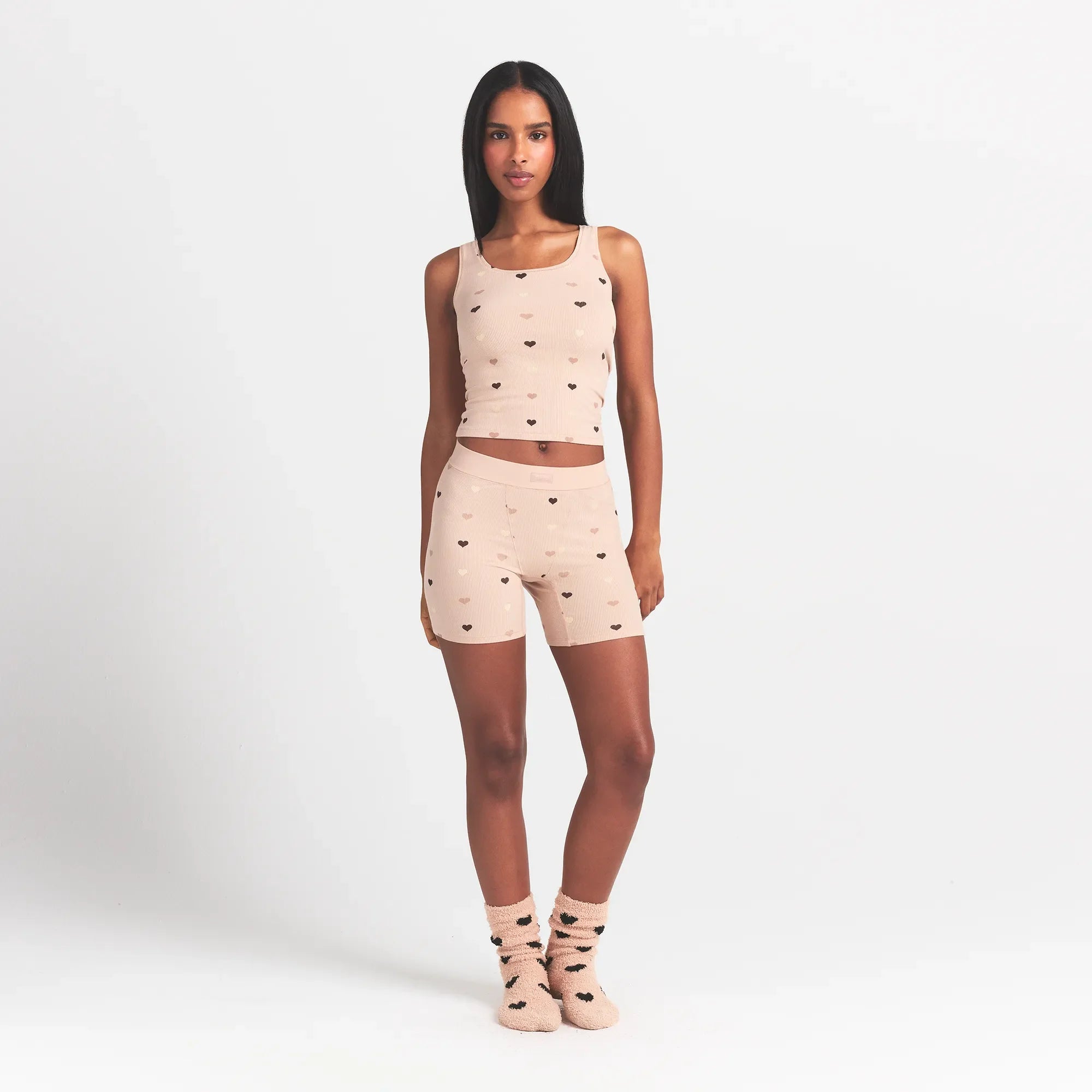 SOFT LOUNGE TANK | MICA MINI HEART HALFDROP