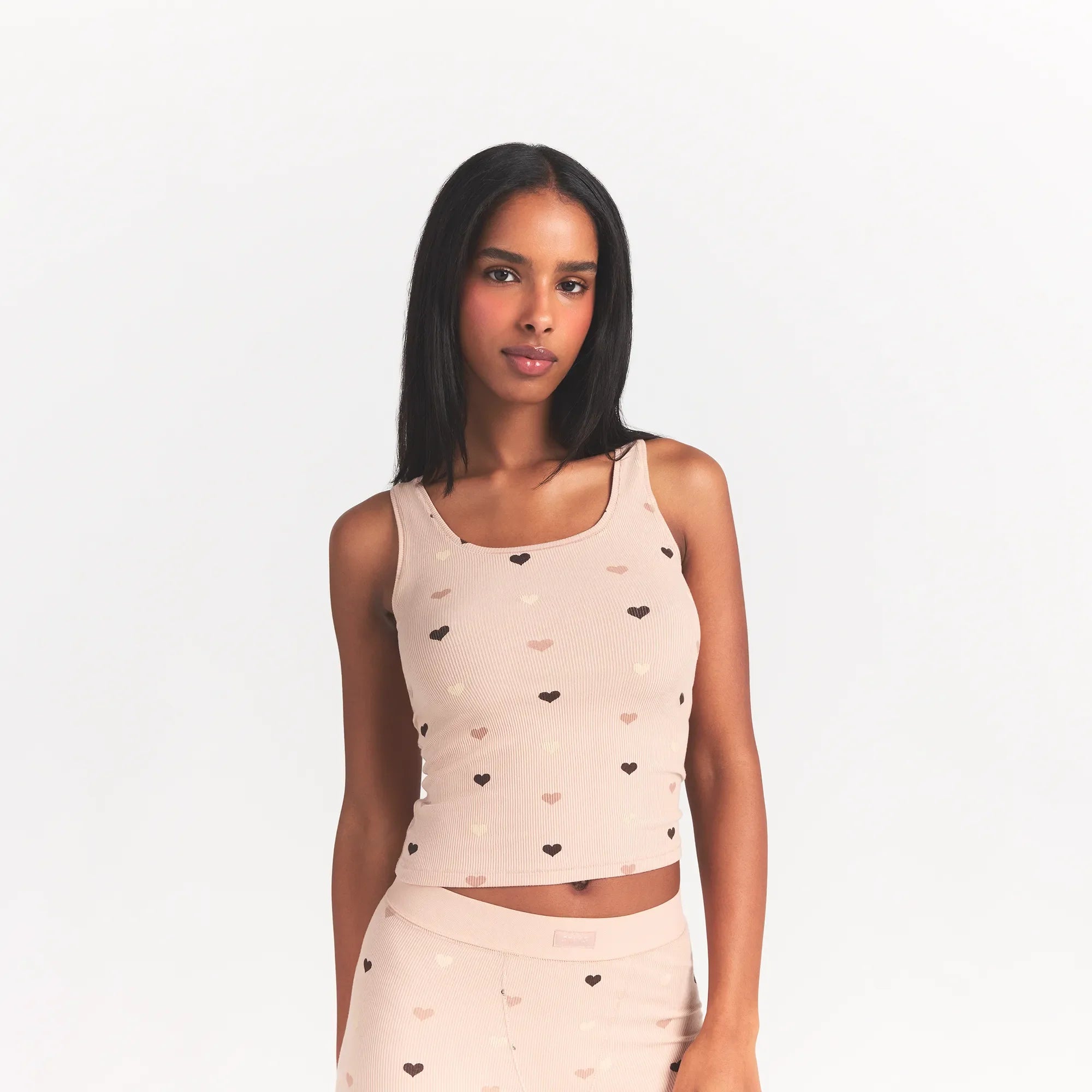 SOFT LOUNGE TANK | MICA MINI HEART HALFDROP