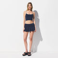 SIGNATURE SWIM CAMI TOP | NAVY CONTRAST