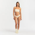LIGHTWEIGHT COTTON WIDE LACE BRIEF | BUTTER TONAL