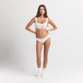 LIGHTWEIGHT COTTON LACE HIPSTER | SNOW