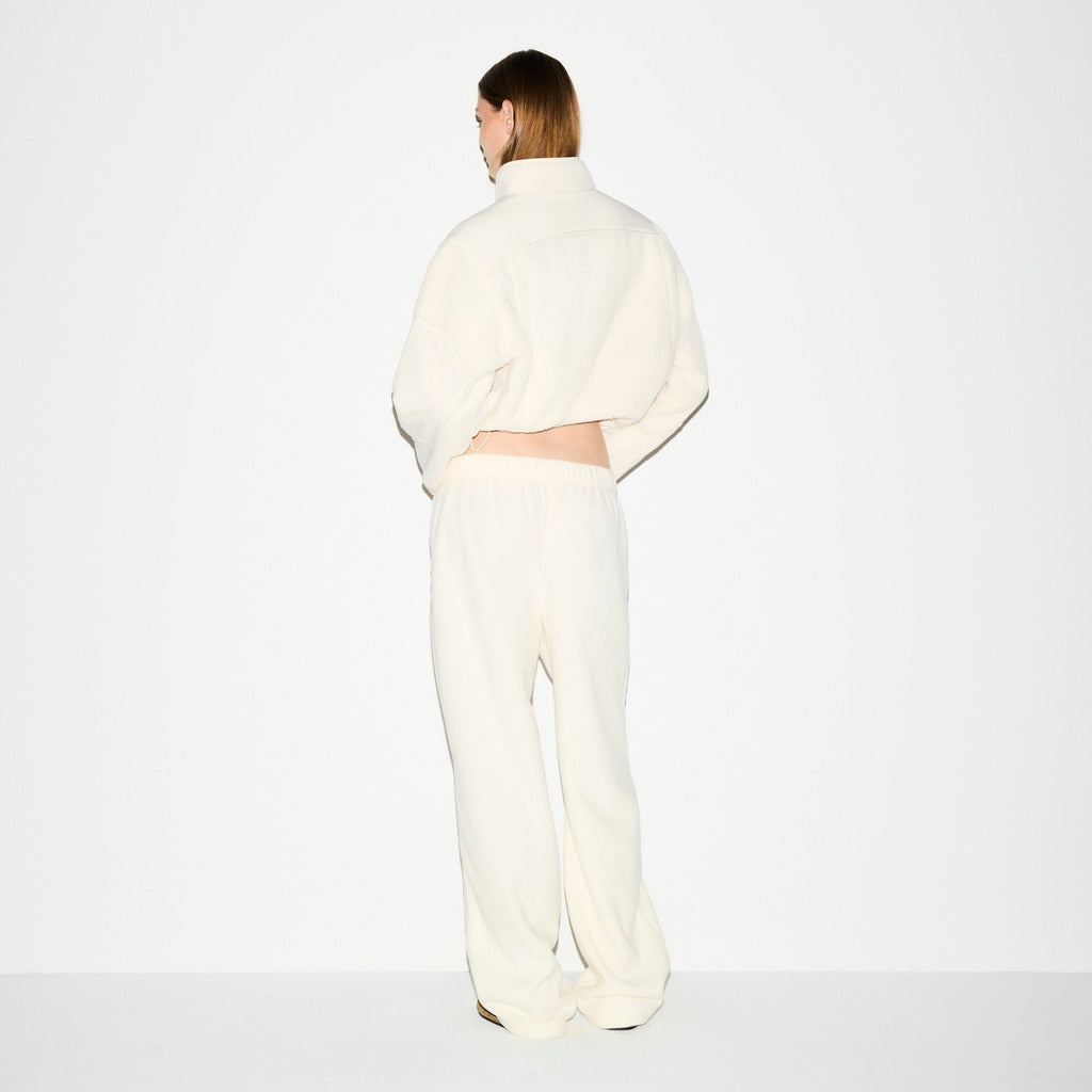 OUTDOOR FLEECE STRAIGHT LEG PANT | ECRU