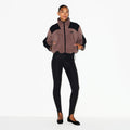 TEDDY BOXY ZIP UP JACKET | UMBER